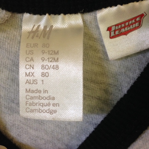 H&M 2-pack Long-sleeved T-shirts Light gray/Batman - Picture 8 of 8