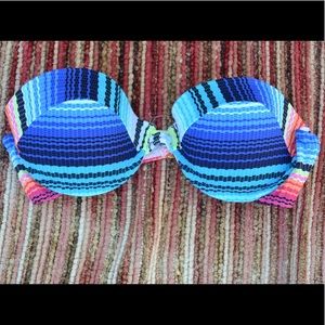 Forever 21 striped push up swim top