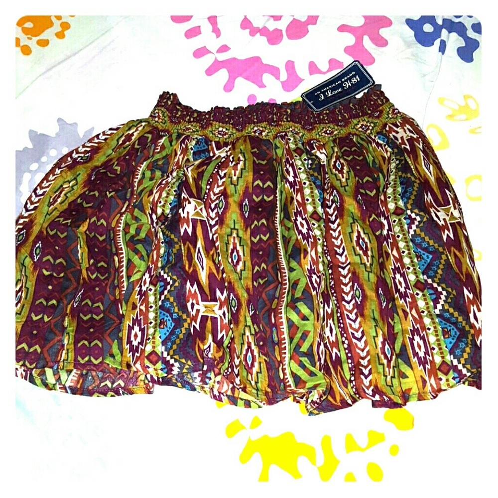 Tribal looking short skirt