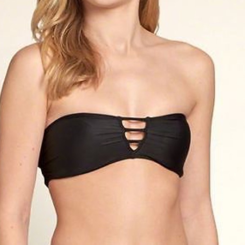 strappy bandeau bikini top!