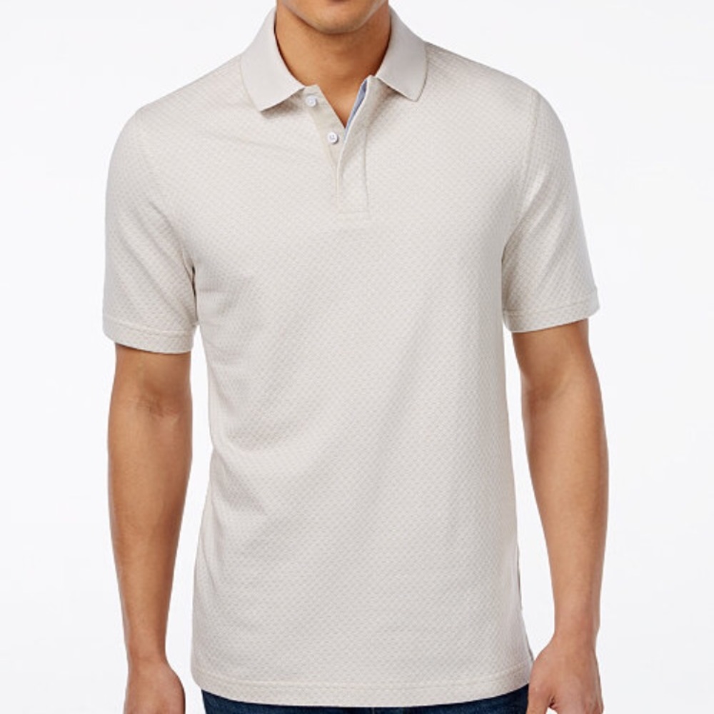 Tasso Elba men's pattern polo shirt