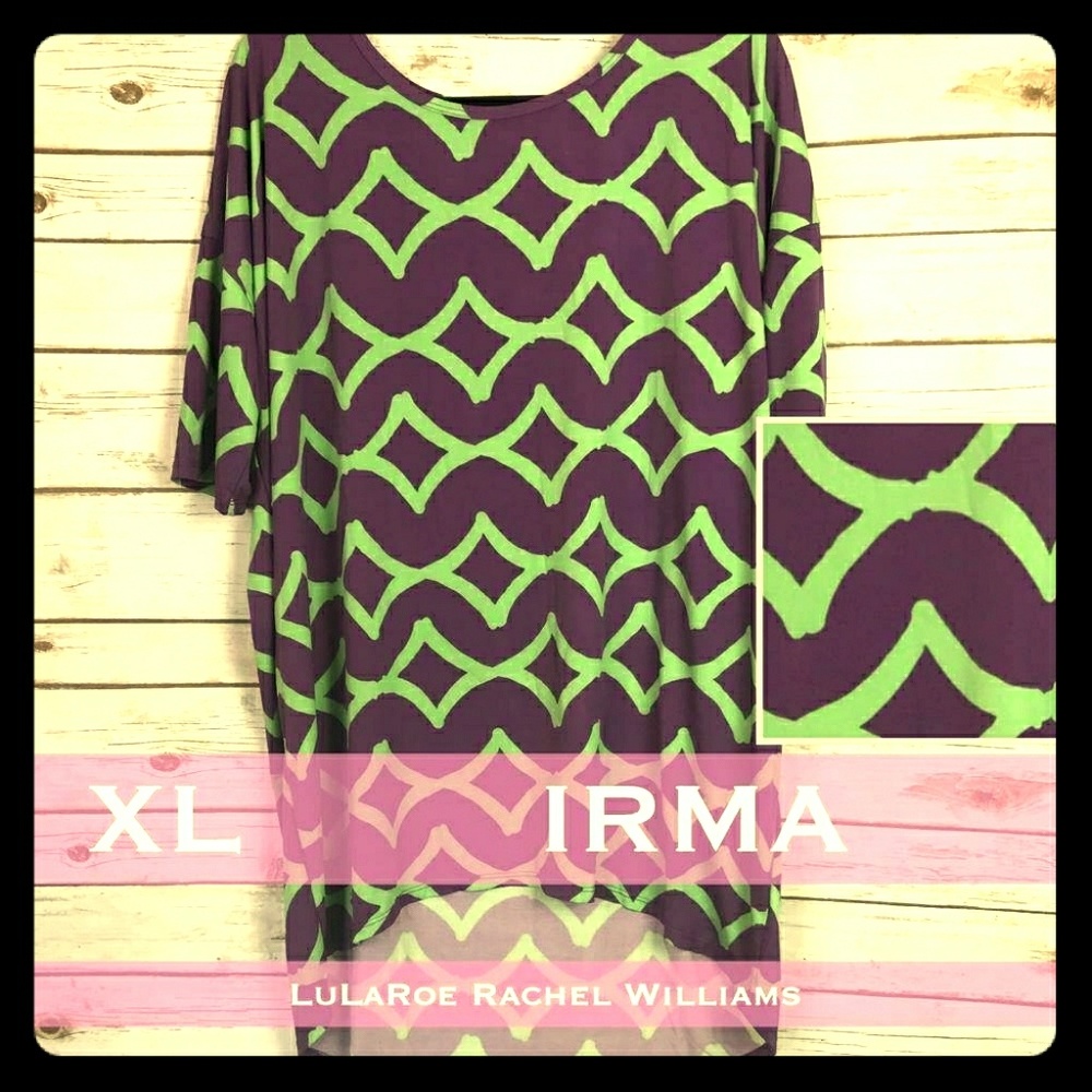 Lula Roe Irma 3/4 Sleeves Top / Dress size XL14/24