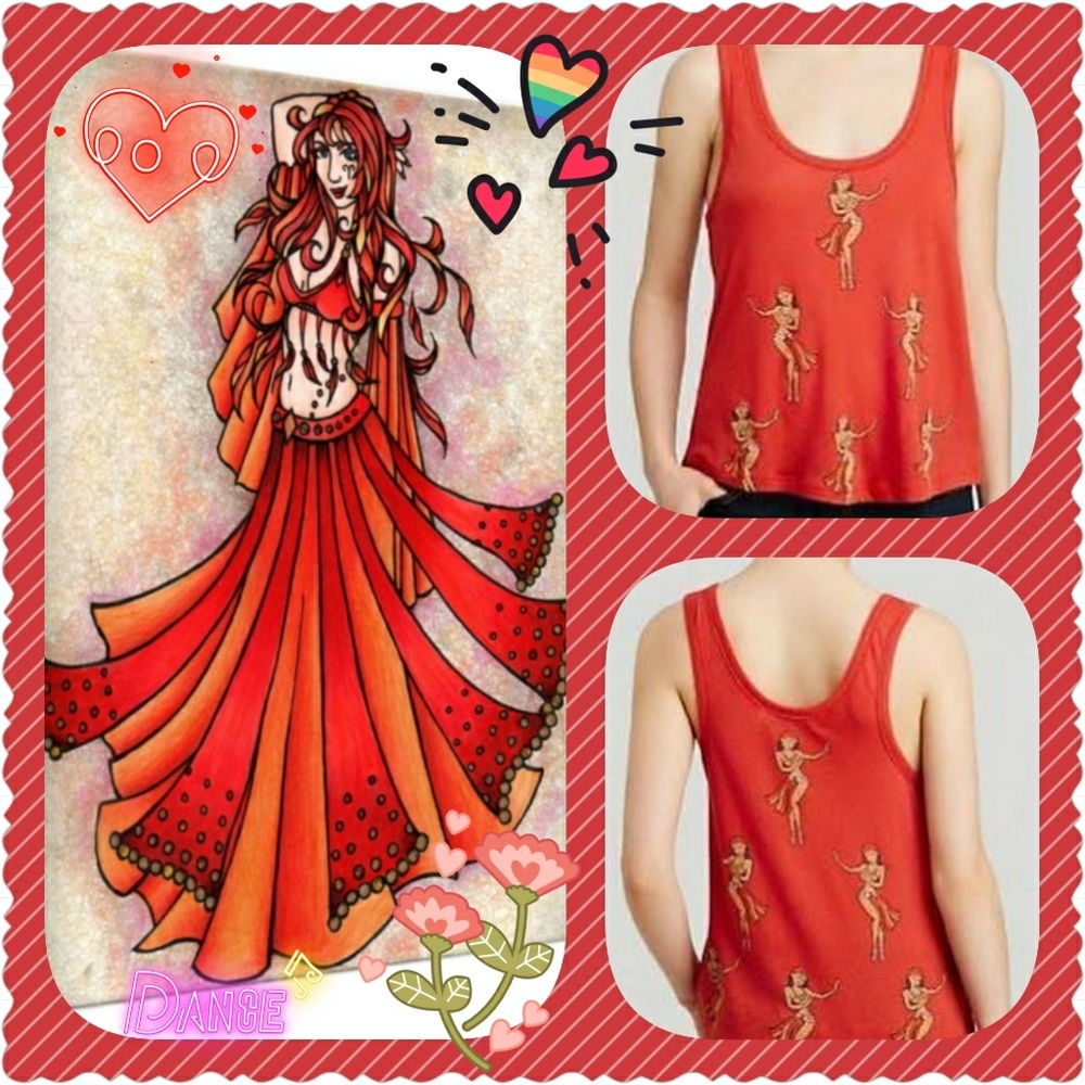 Wildfox "Belly Dancers" Tank