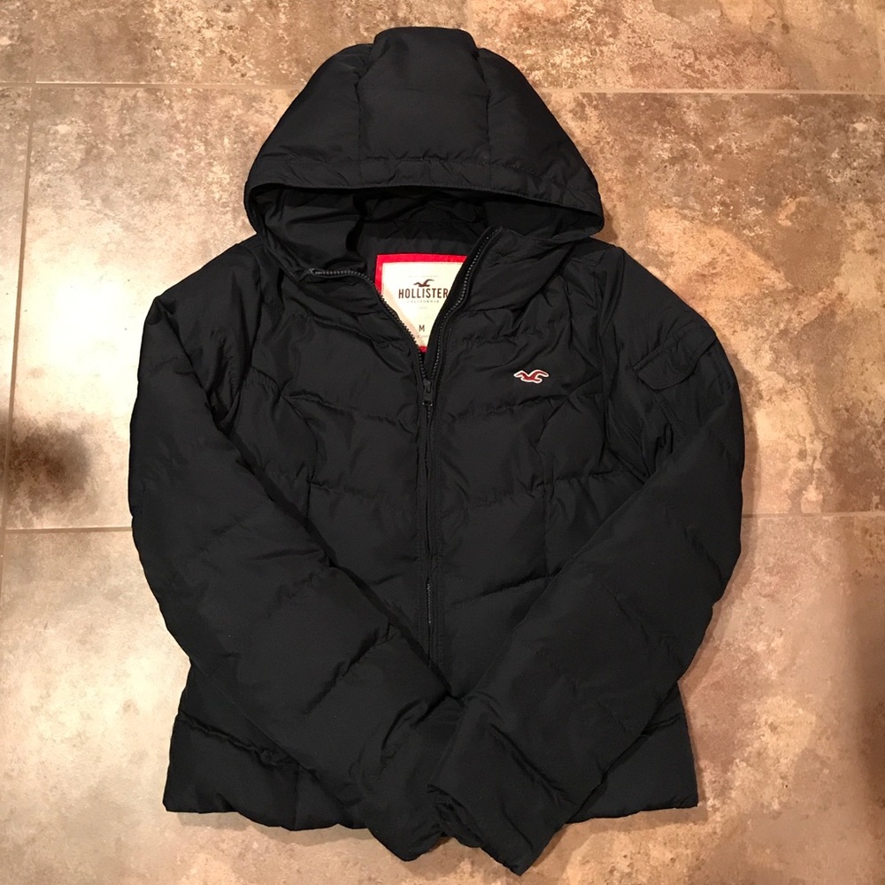 Hollister 💖 Navy Puffer Winter Jacket