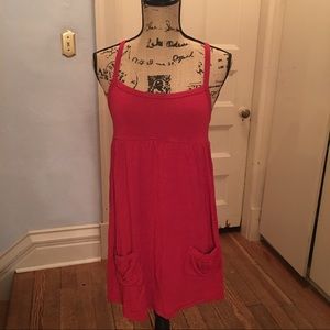 Cute red spaghetti strap dress or tunic