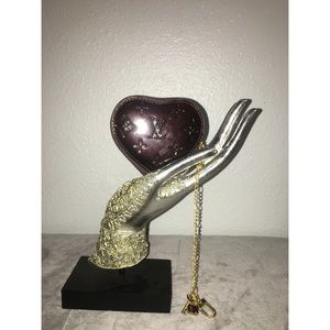 Louis Vuitton Patent leather heart coin purse