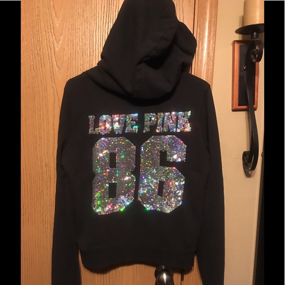 ***SOLD*** Mega Bling Love Pink 86 Hoodie