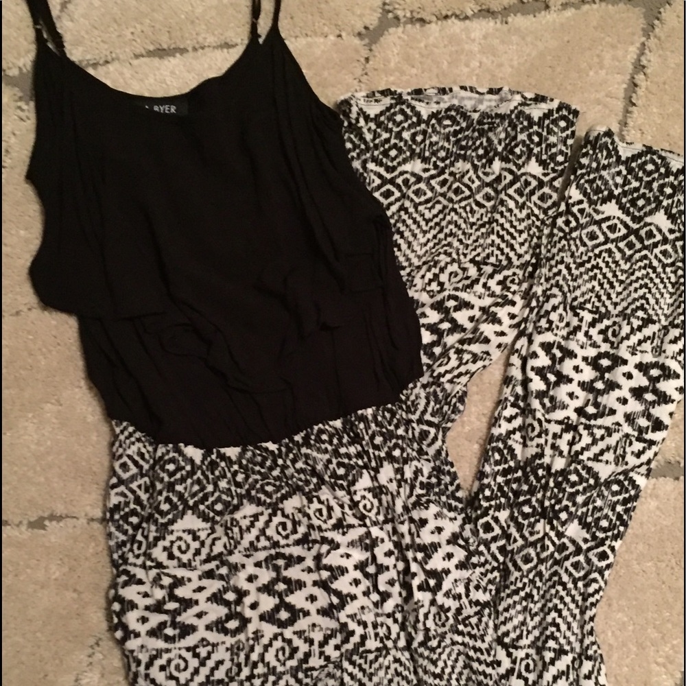 Black and White Jumpsuit