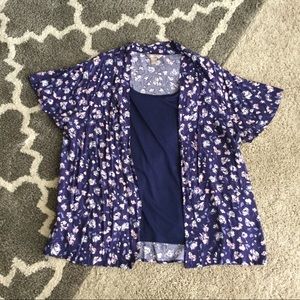 Tops - Floral Top w/ Attached Camisole Tops - Floral Top w/ Attached Camisole