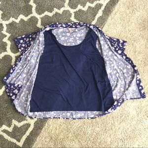 Tops - Floral Top w/ Attached Camisole Tops - Floral Top w/ Attached Camisole