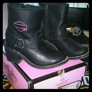 Ladies Harley Davidson Pink label  boots