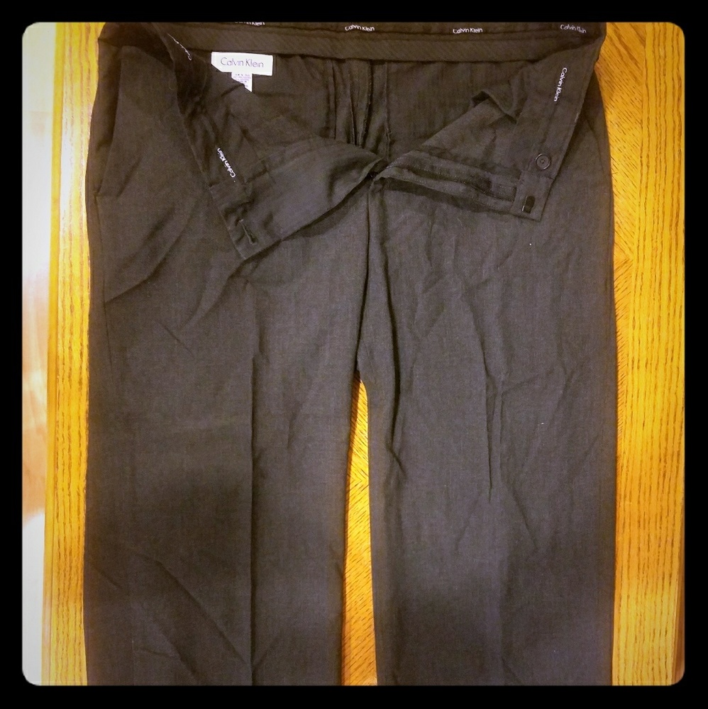 Calvin Klein pinstripe slacks