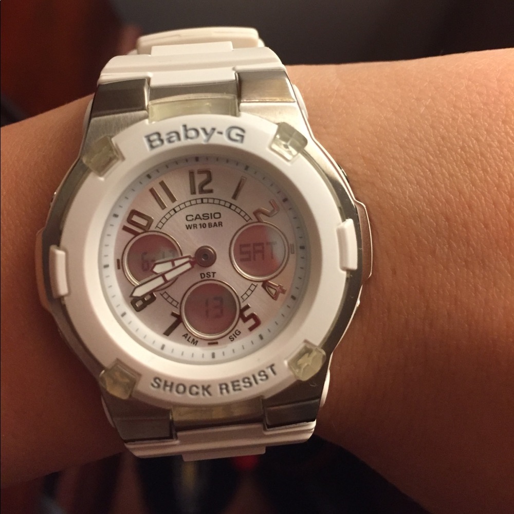 White Baby-G Shock Watch