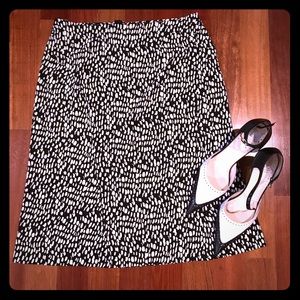 Ann Taylor black and white skirt.