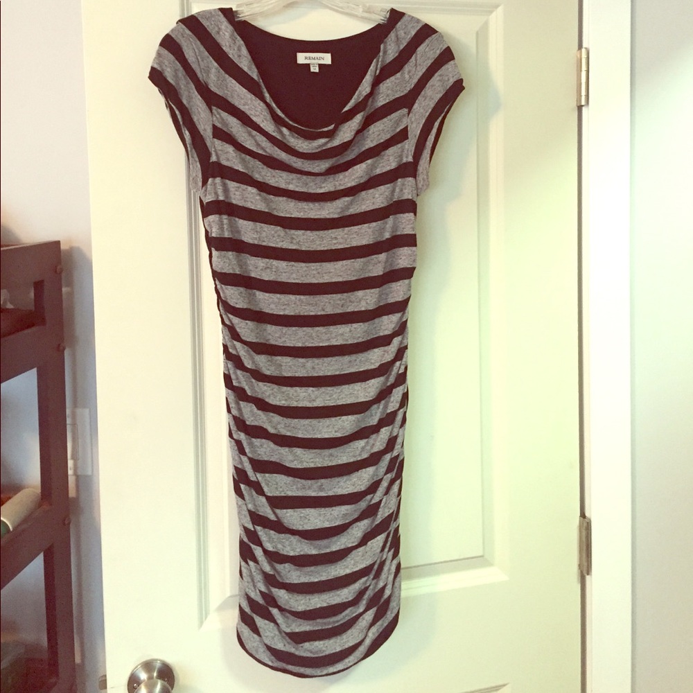Gray/black cotton dress