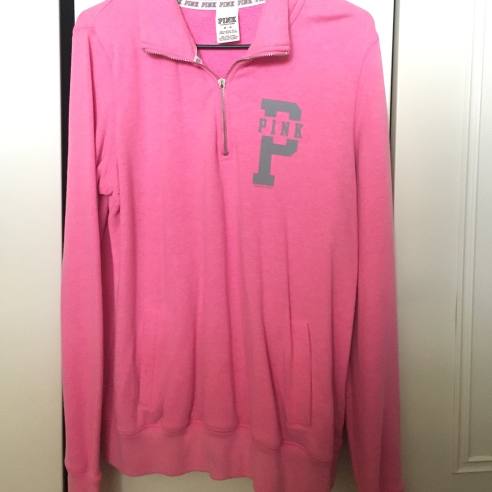Vs PINK half zip crewneck