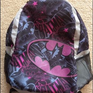 Super cute girls Batman backpack!! 💕