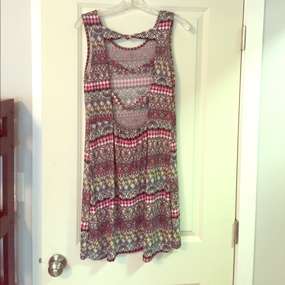 Summer dress with open back