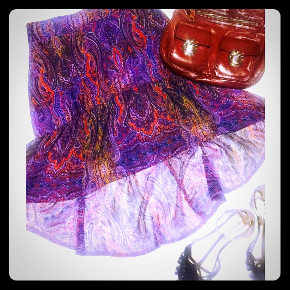 Unique and colorful skirt!