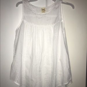 White cotton top