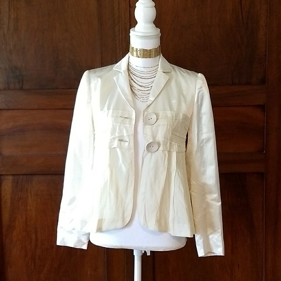 People Like Frank cream blazer size 2 - Picture 2 of 4