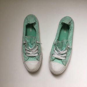 Mint green Converse