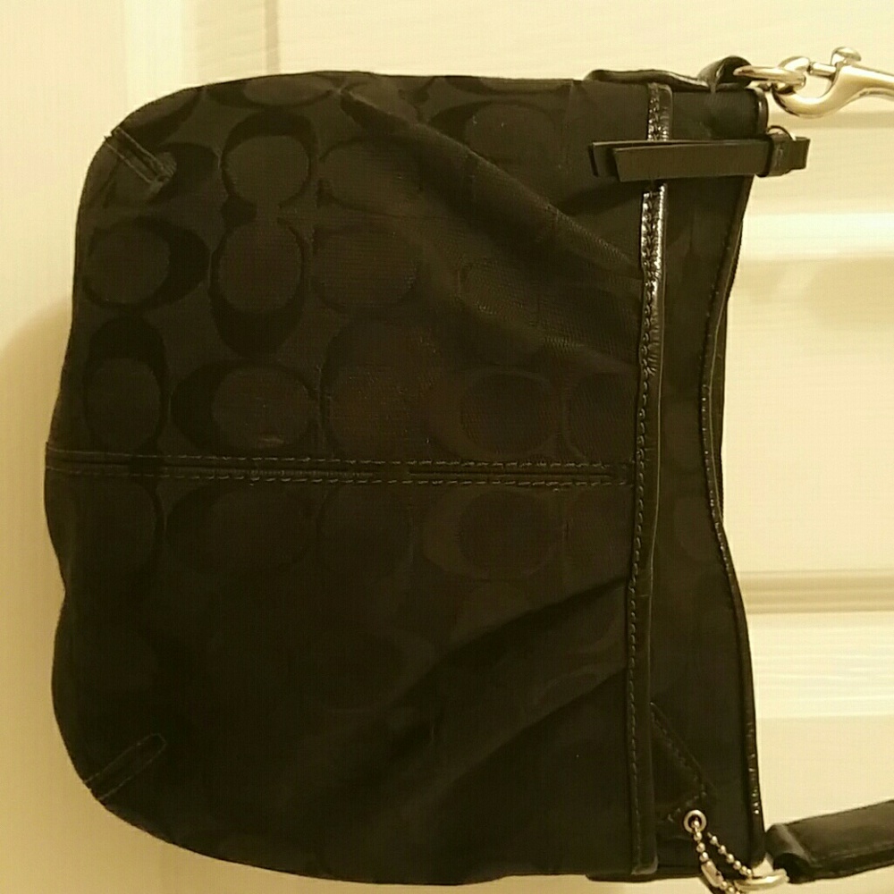 Coach crossbody mini purse (black)
