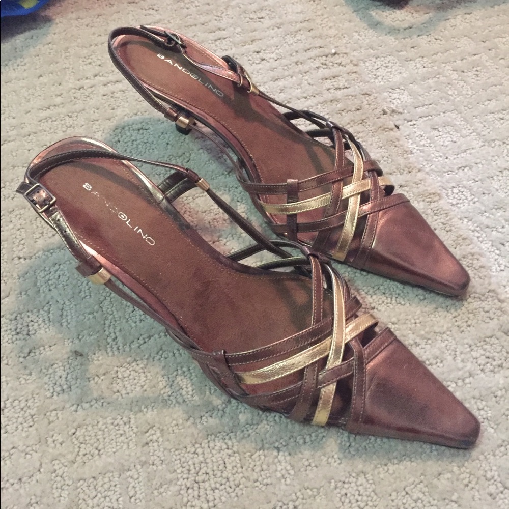 Bandolino low heel sling backs