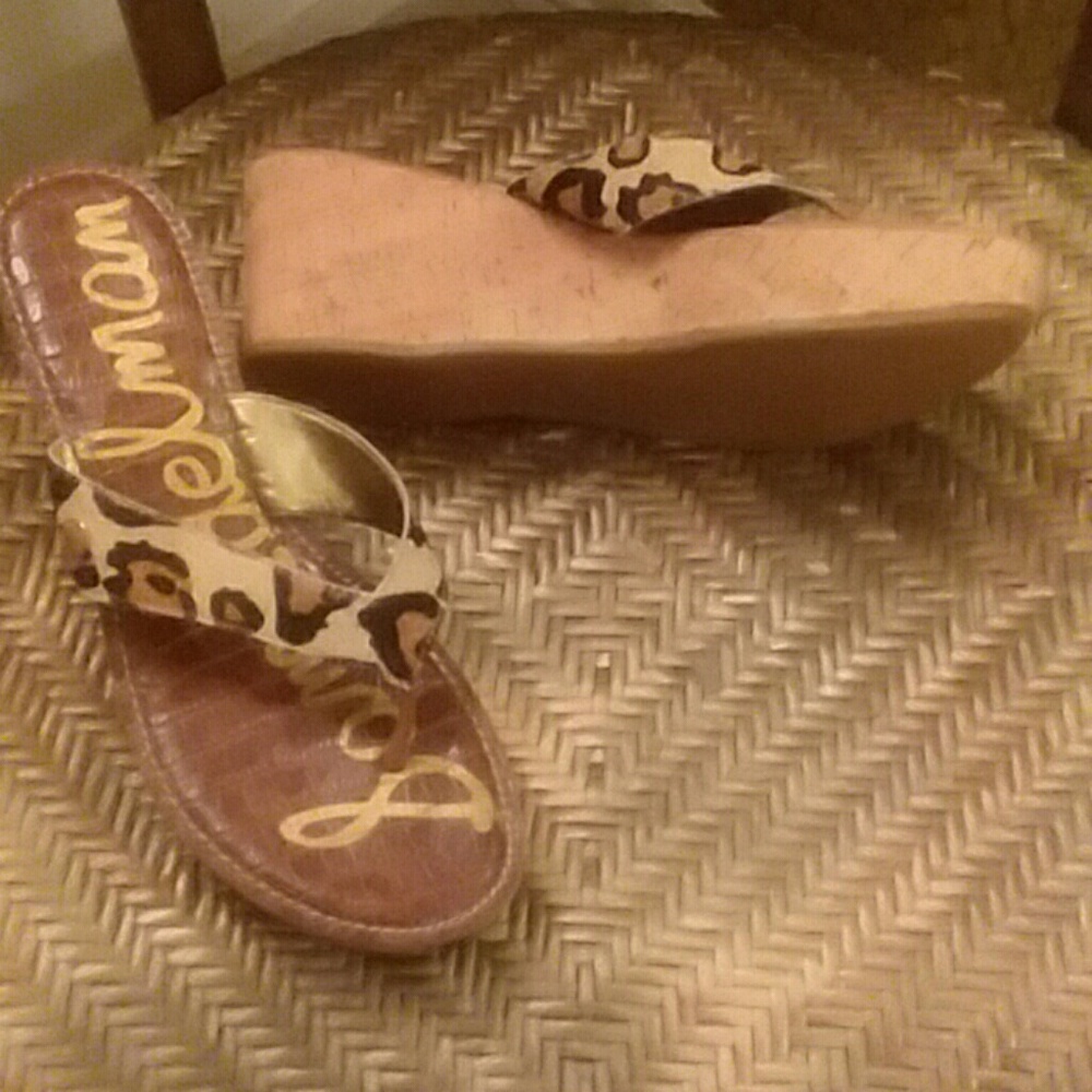 Wedge Lepard Sandal
