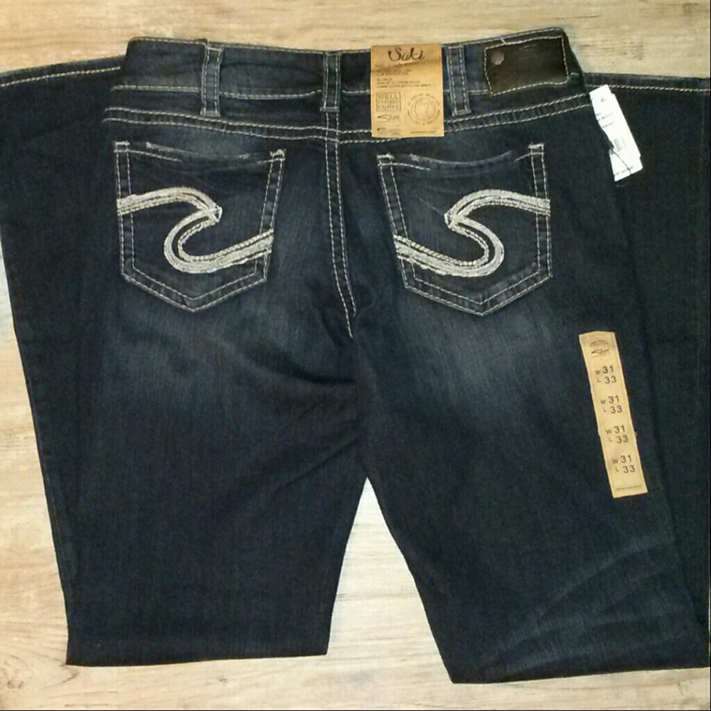 Women Silver Suki Slim Bootcut Jeans 31W33L