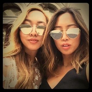 Chrome Mirrored Sunglasses (Brand NEW, NEVER WORN)