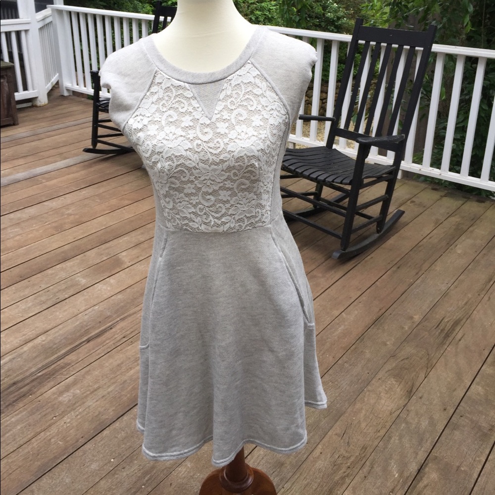 Gray sweatshirt dress from LF