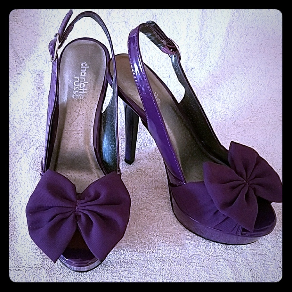 Charlotte Russe purple stilettos