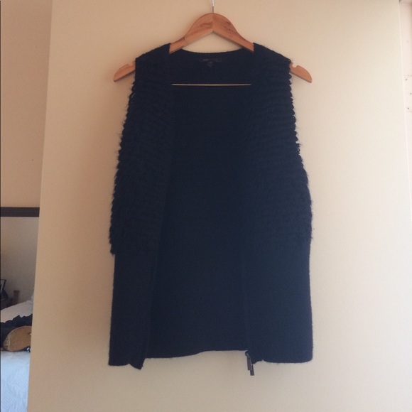 BCBG Black Textured Vest Sz M - Picture 5 of 6