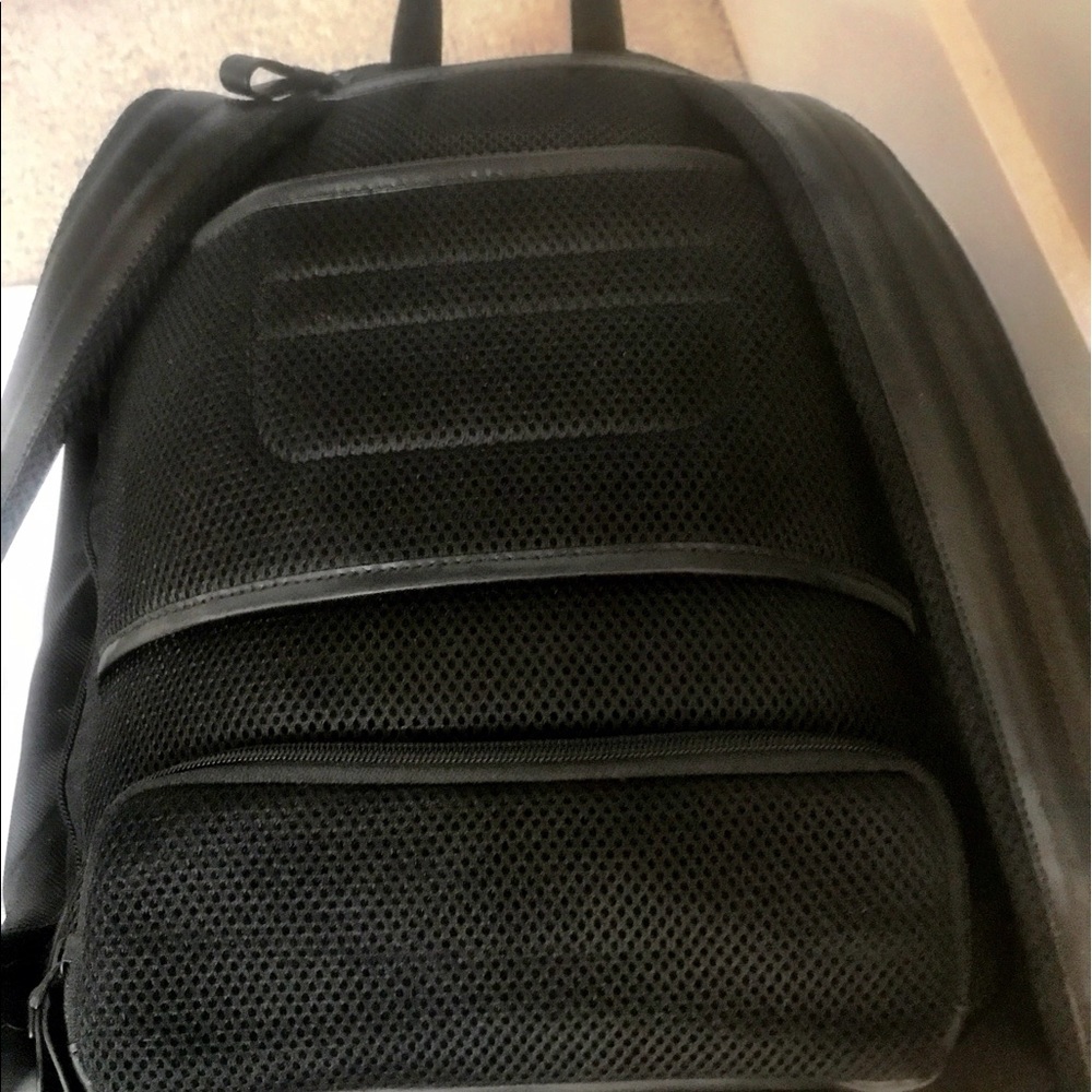 MontBlanc 'Nightflight' Leather/Nylon Backpack (L) - Picture 5 of 8