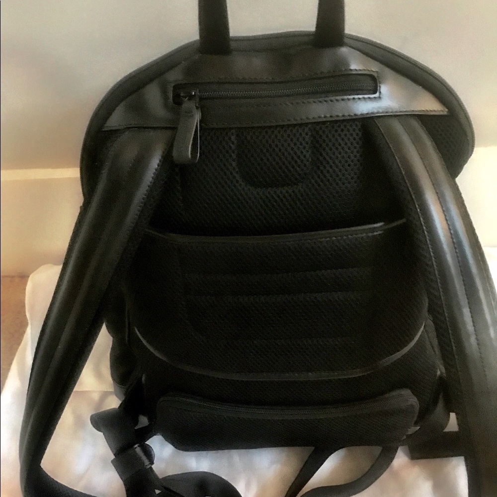 MontBlanc 'Nightflight' Leather/Nylon Backpack (L) - Picture 7 of 8
