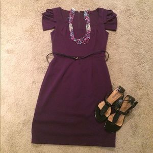 Beautiful purple belted dress