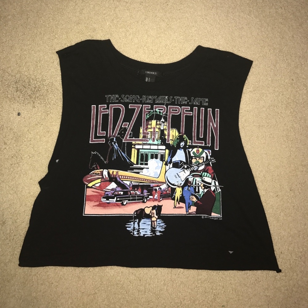 Led Zeppelin crop top