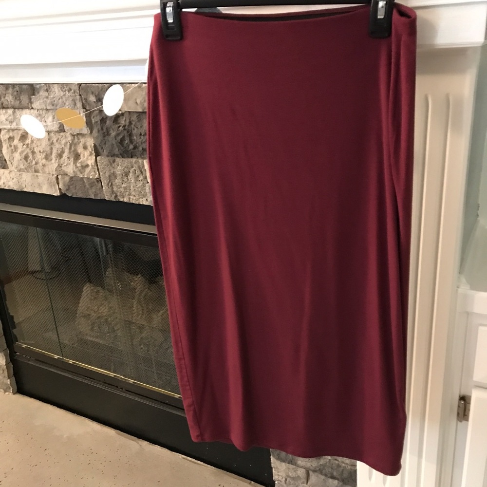 Old Navy Wine Pencil Skirt
