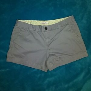 Gray cotton shorts