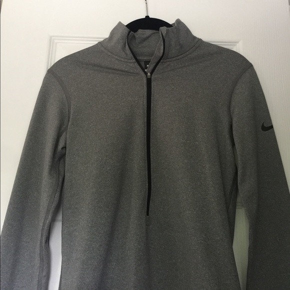 Nike Tops - New Women's Nike Pro Pull Over Grey Quarter Zip