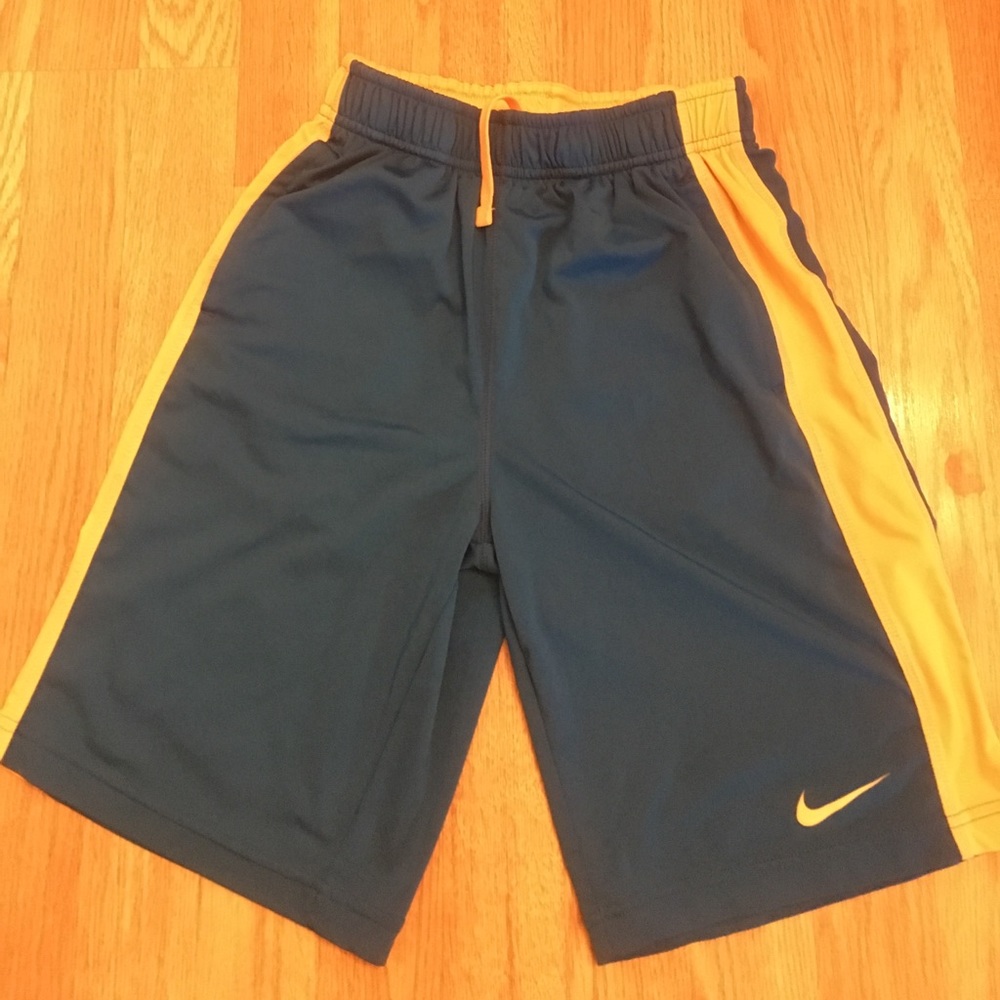Nike Blue with orange stripe dri-fit long short