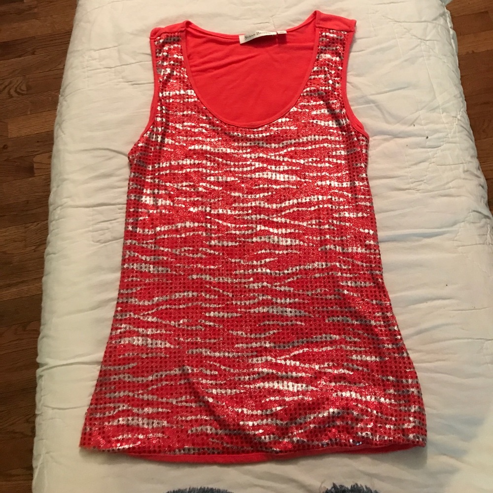 Sequin tank top