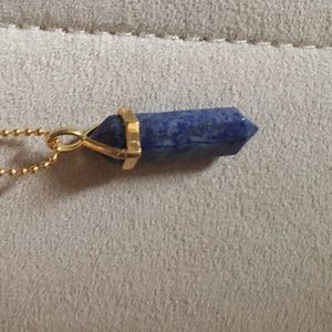 Blue lapis gemstone pendent!