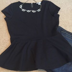 [Bar III] Peplum Top