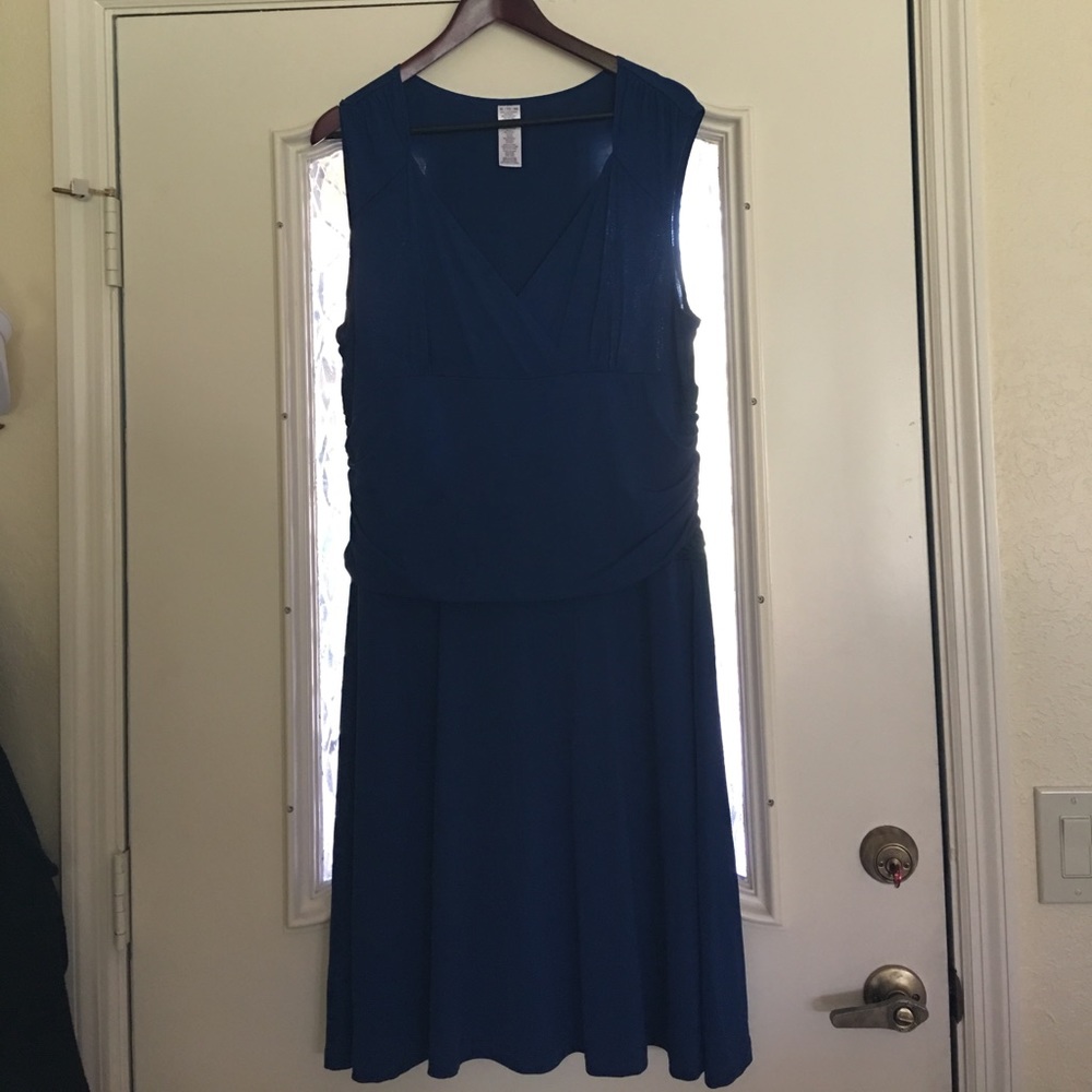 Royal blue Summer dress, fully lined.