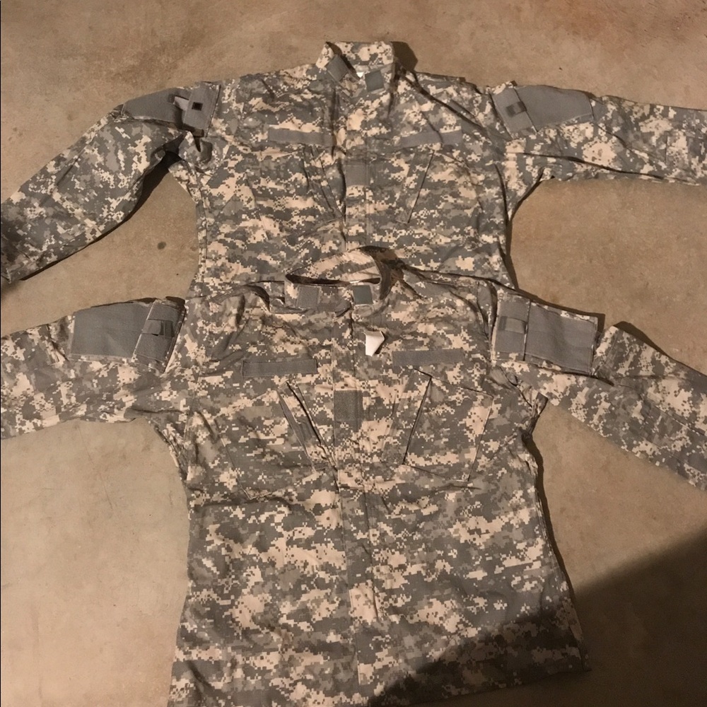 ACU tops, army camouflage
