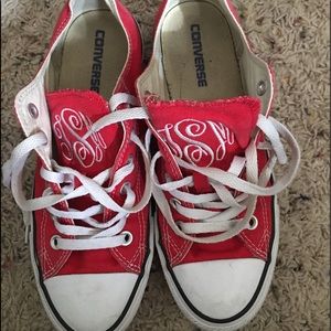 Low Cut Monogrammed Converse!