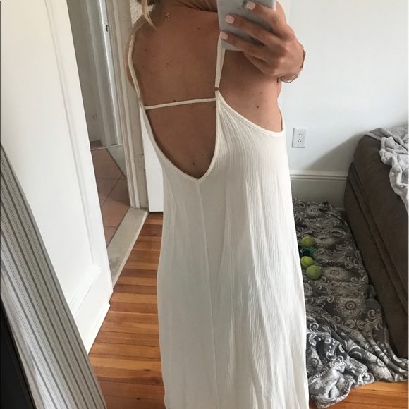 White maxi Aztec fringe dress - Picture 2 of 2