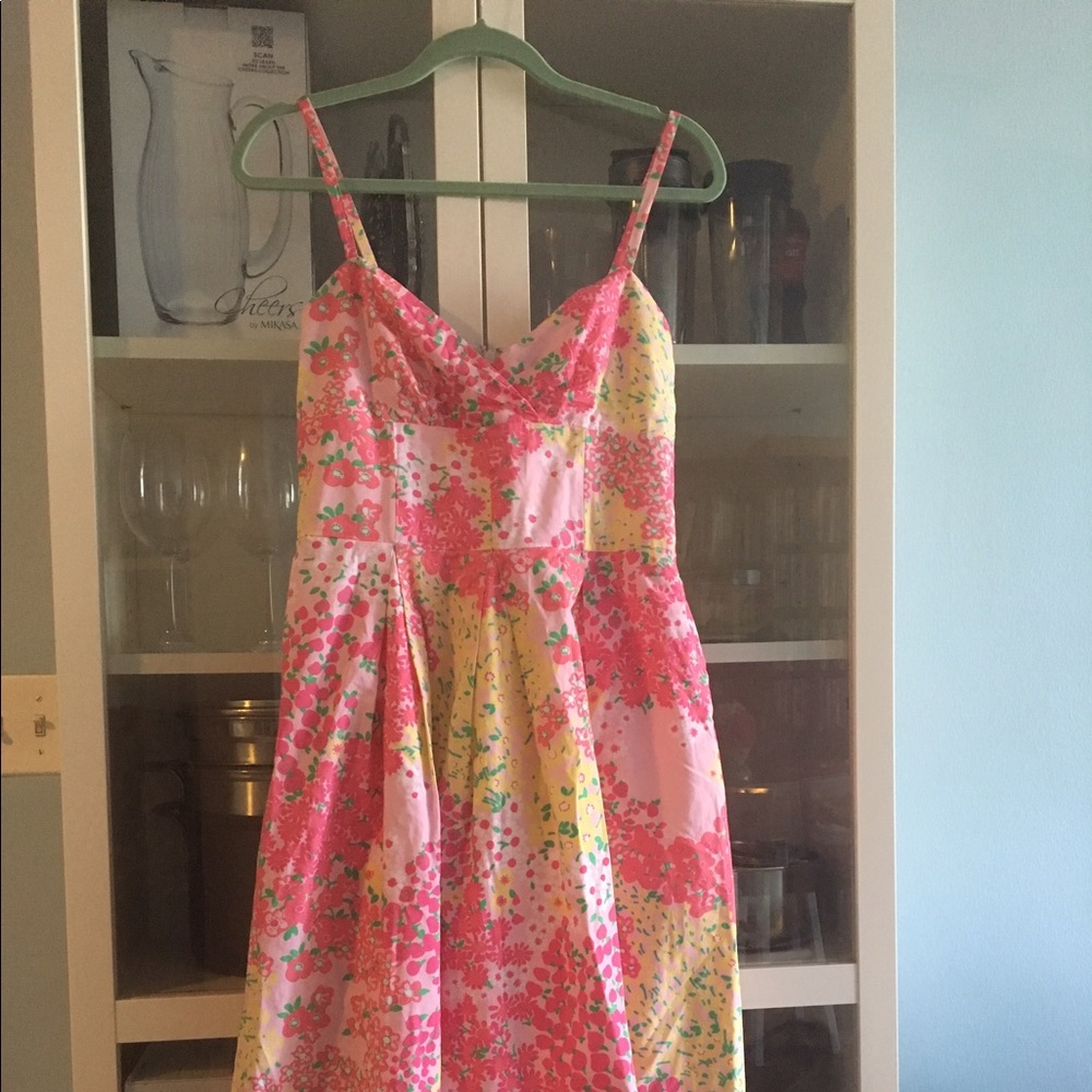 LILLY PULITZER Billie Dress Pink Garden Pavillion